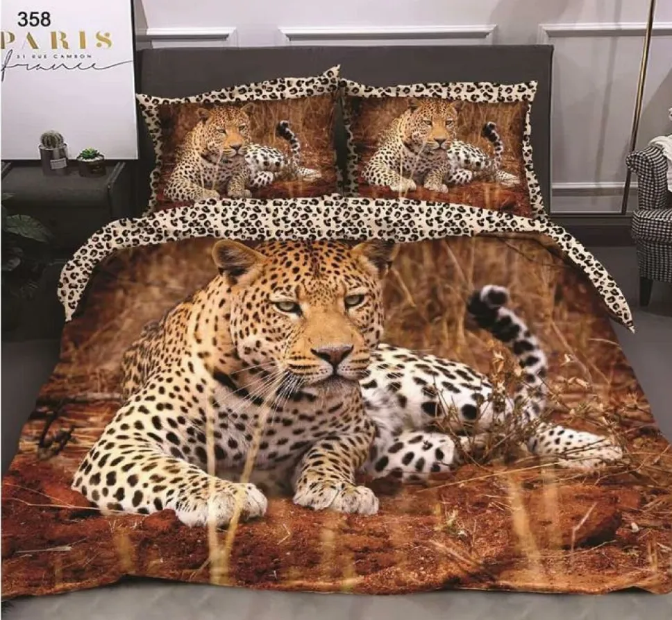 Lenjerii Pucioasa Super Elegant - Lenjerie de pat Finet 6 piese, cu lei si vegetatie-LP358