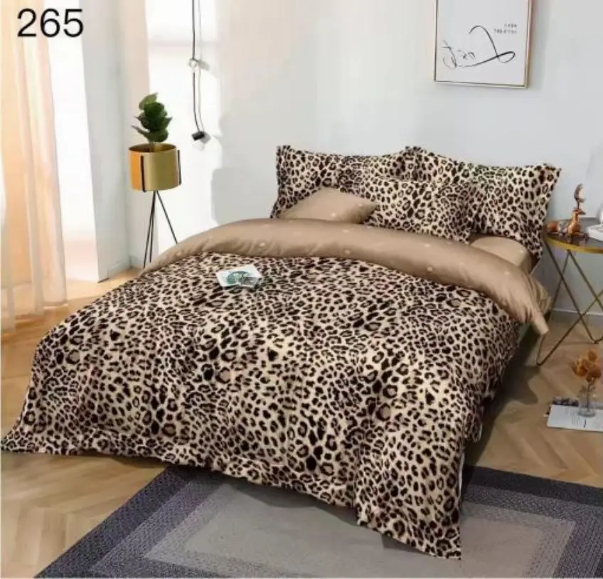 LENJERII DE PAT 1+1 GRATIS - Lenjerie de pat Finet 6 piese,Pat dublu,Animal print-GR265
