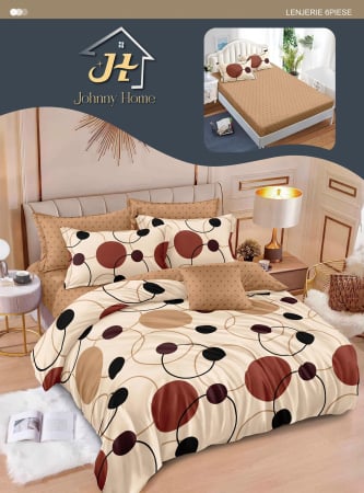 LENJERII DE PAT - Lenjerii de pat Finet 6 piese cu Elastic-T48