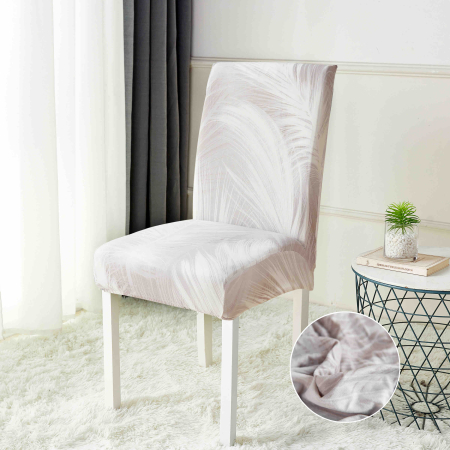 Huse scaune - Set 6 huse Lycra cu elastic pentru scaun ,Pene-HL11