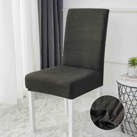 HUSE SCAUNE & CANAPELE - Set 6 huse Lycra cu elastic pentru scaun ,Kaki-HL5