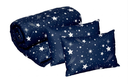 HORECA - Set Blanche, 2 perne microfibra 50x70 cm si Pilota matlasata 250g/mp, 200x220 cm-BQ2