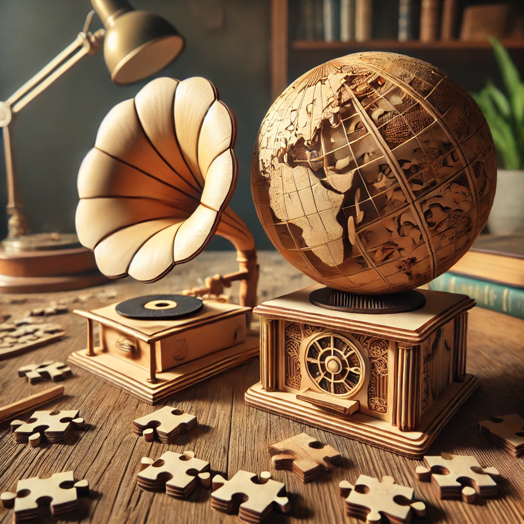 Redescoperă bucuria timpului petrecut în familie cu puzzle-urile 3D Eco Wood Art