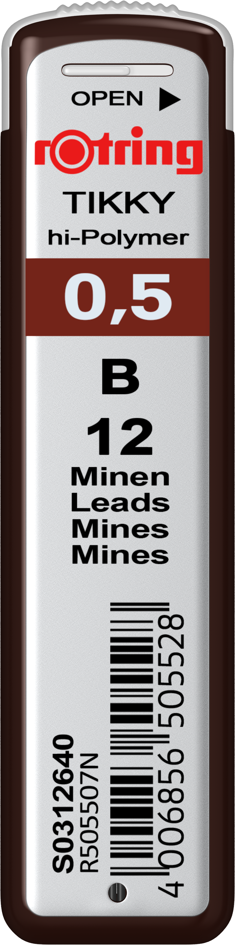 Creioane colorate, negre si accesorii - Mine grafit 0.5 B