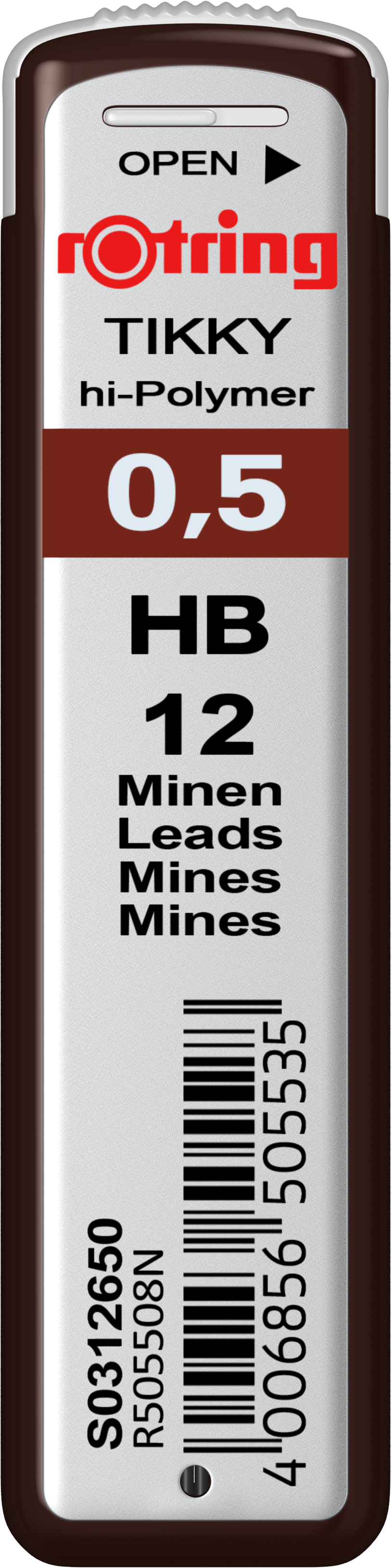 Creioane colorate, negre si accesorii - Mine grafit 0.5 HB