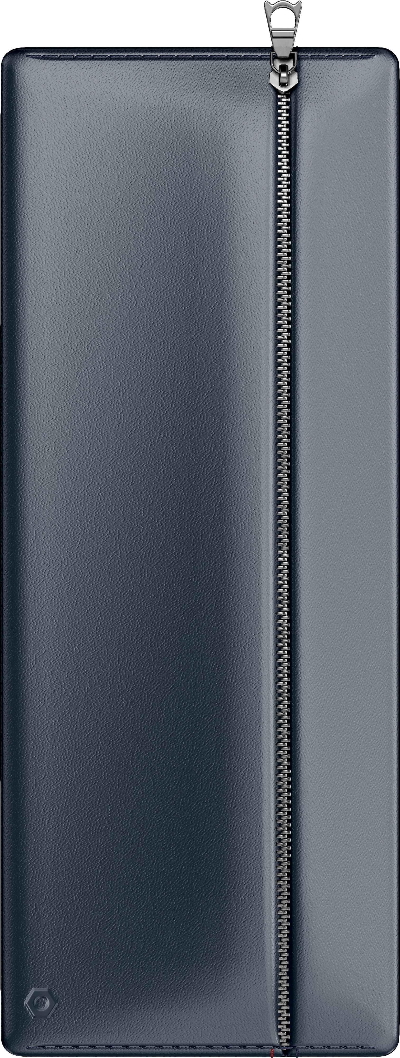 Stilouri, cerneala si accesorii - Etui piele cu fermoar - bleumarin