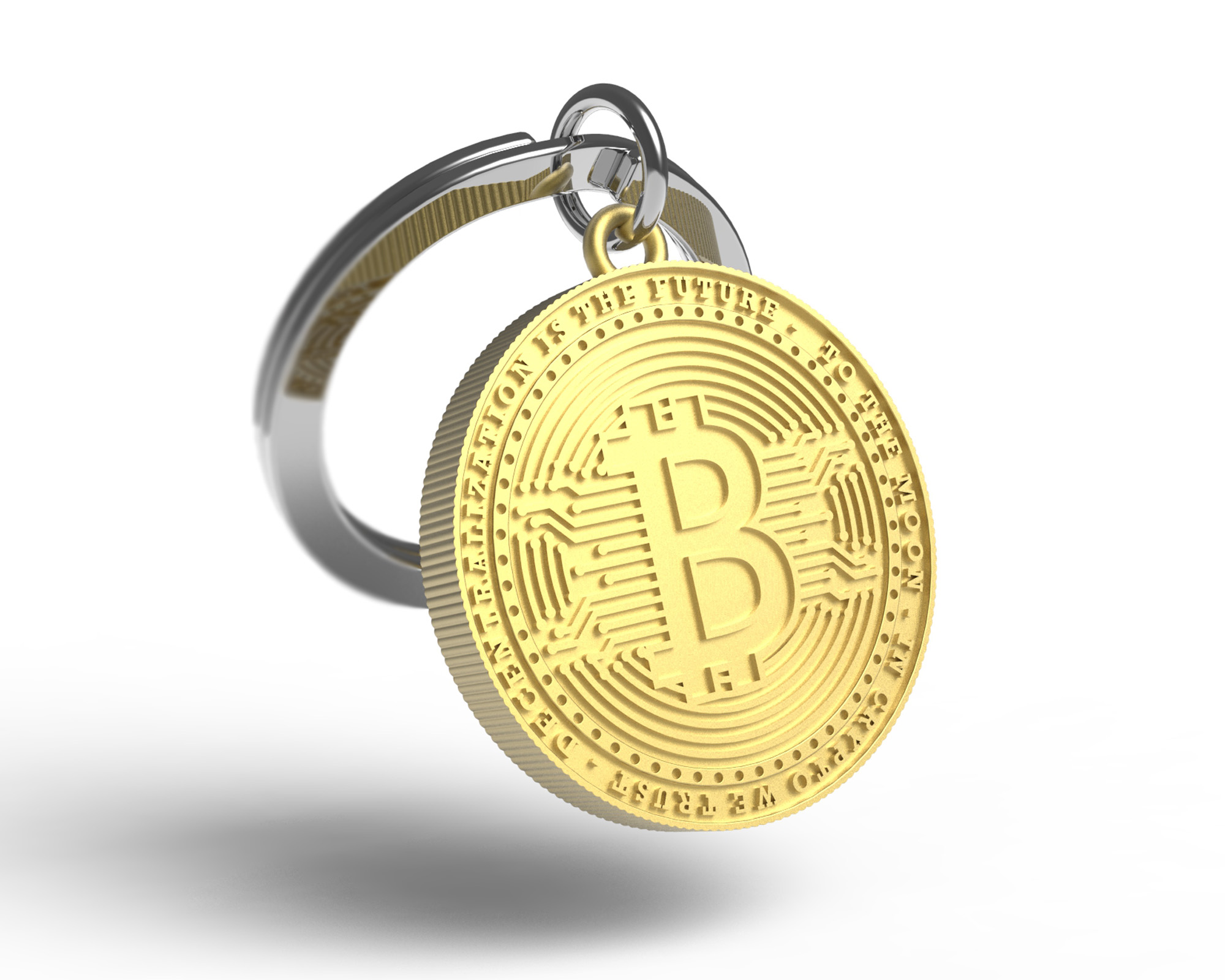 Pop Culture - Breloc bitcoin crypto, Metalmorphose