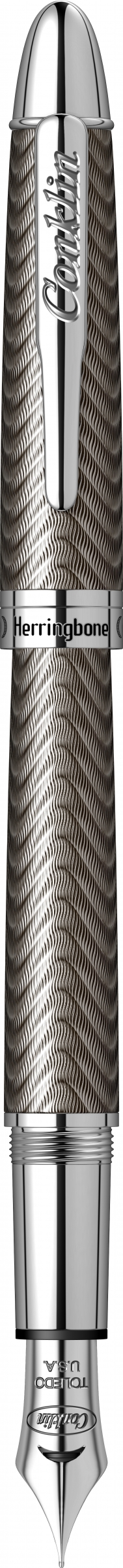 Rechizite, Creativitate, Hobby - Herringbone Gun Metal Stilou