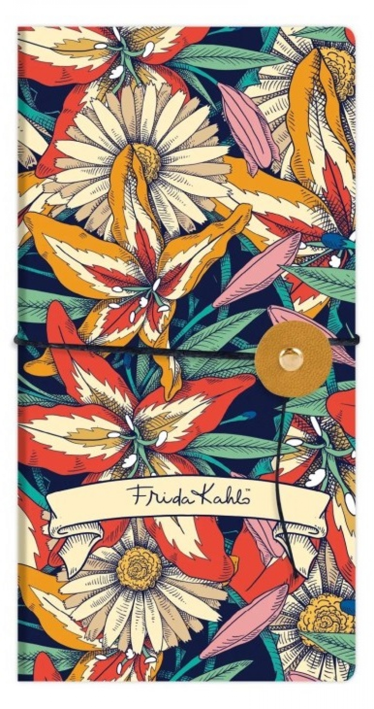 Rechizite, Creativitate, Hobby - Caiet 9 x 18 cm Frida Kahlo Beige- 80 pagini 90g mp