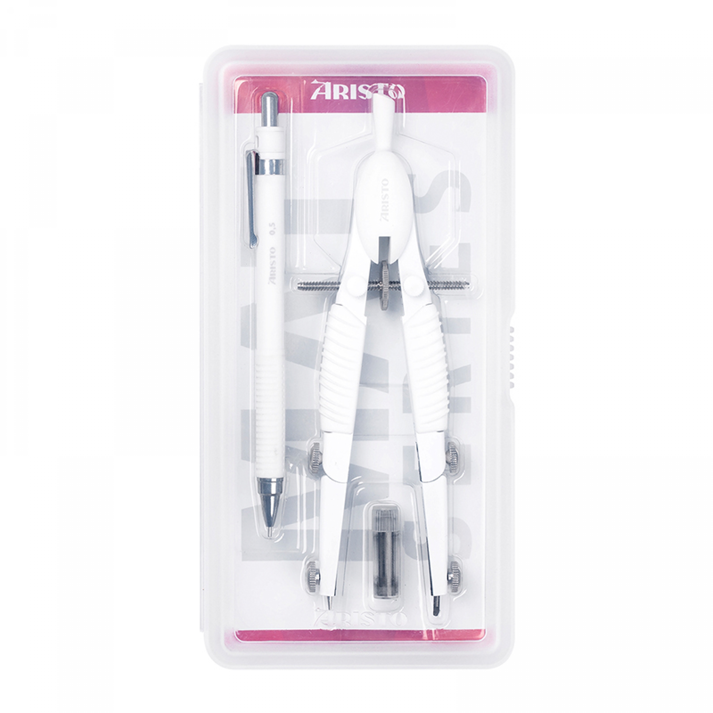 Rigle, compasuri si instrumente geometrice - Set 3 White Mat Series TopLine Compas