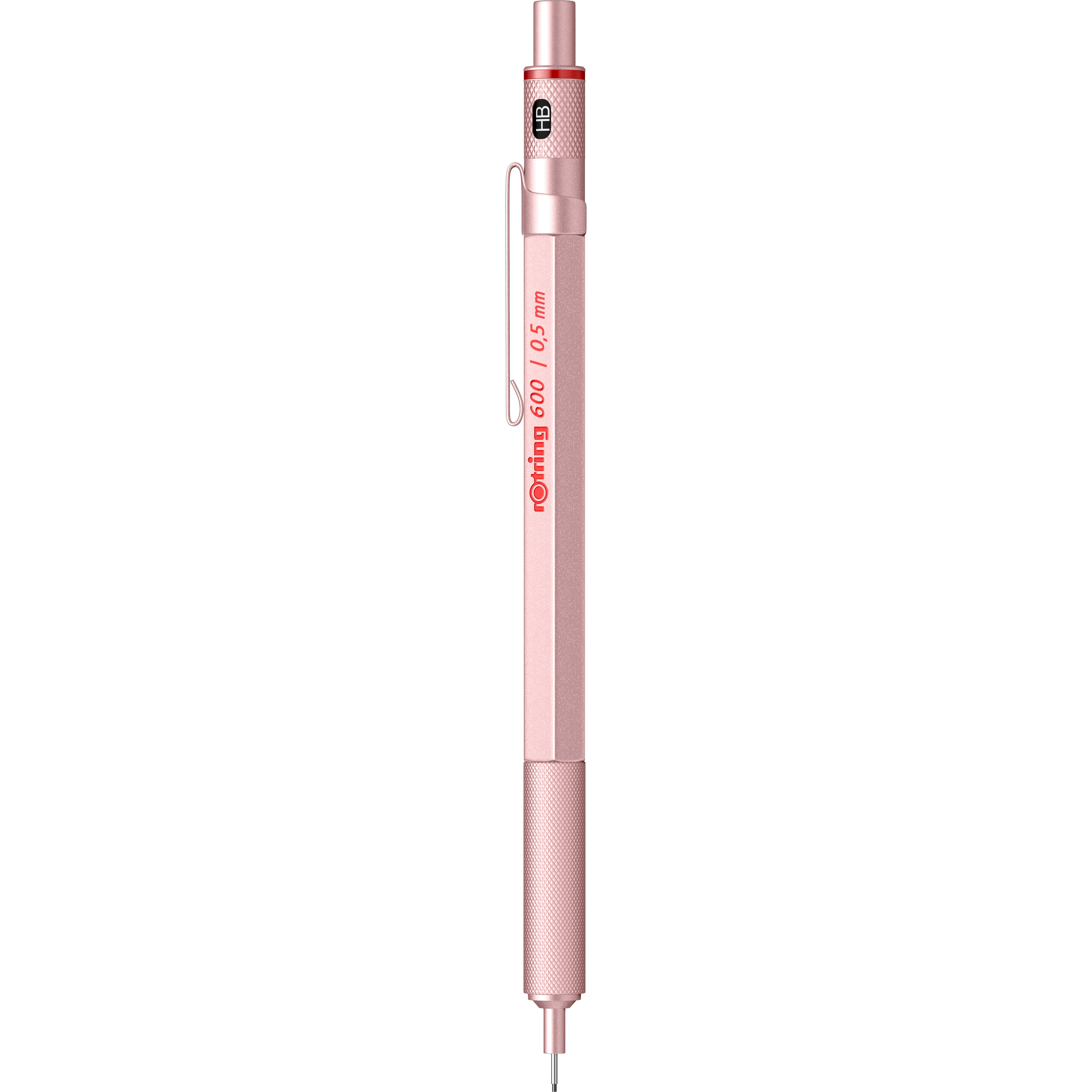 Creioane colorate, negre si accesorii - Creion Mecanic 0.5 Rotring 600 Rose Gold