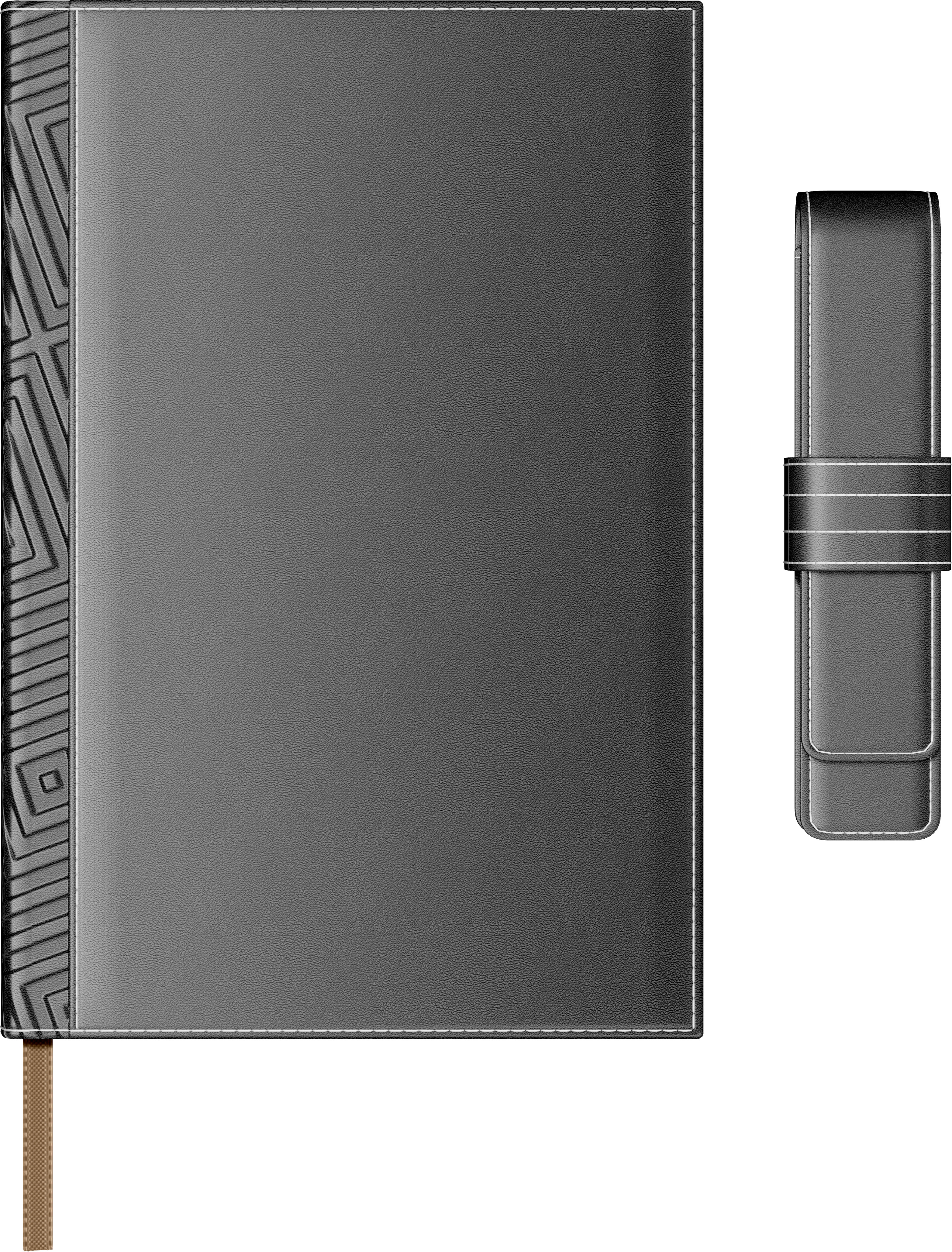 Agende, carnetele si alte produse din hartie - Set Agenda Piele B5 + Pouch Pen - Grey