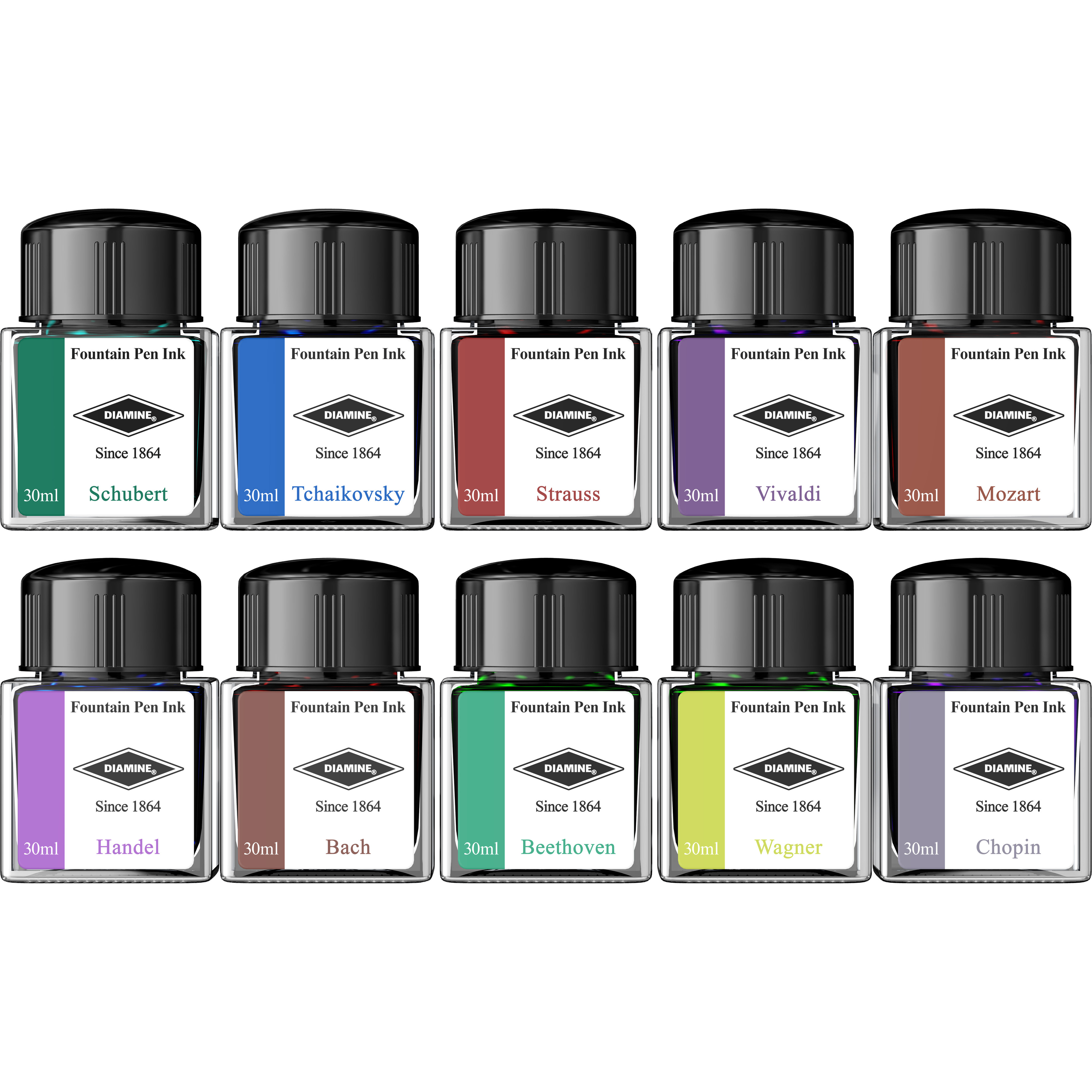 Rechizite, Creativitate, Hobby - Set 10 calimari Diamine Music