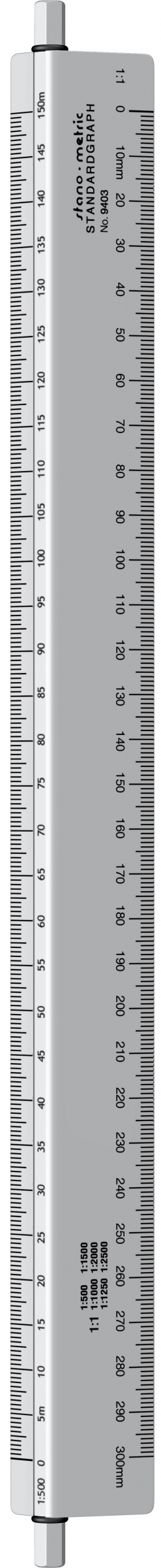 Rigle, compasuri si instrumente geometrice - Rigla aluminiu cu scarar Topografie