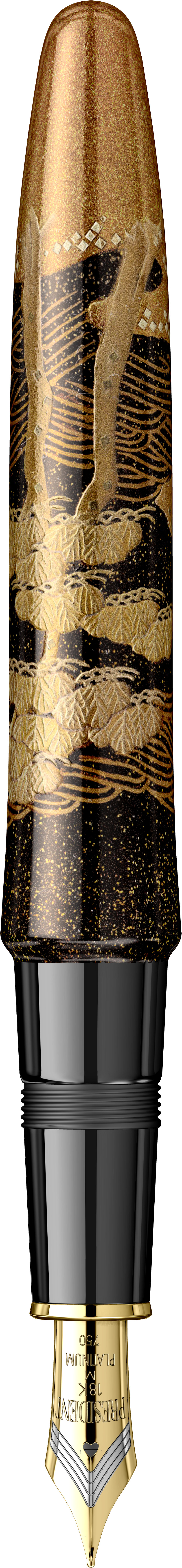Rechizite, Creativitate, Hobby - Stilou Platinum Izumo Kaga Maki-e Hama no Matsu GT 18K 0.5 M