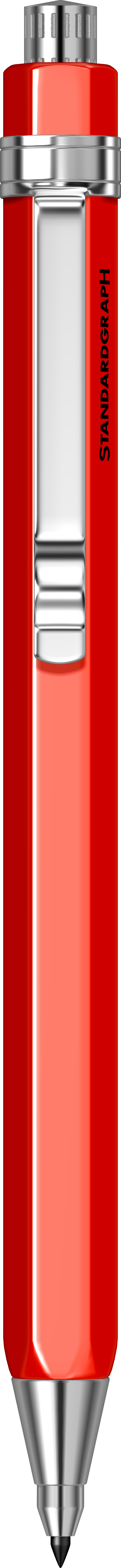 Creioane colorate, negre si accesorii - Creion mec. 2mm Miniclip Rosu