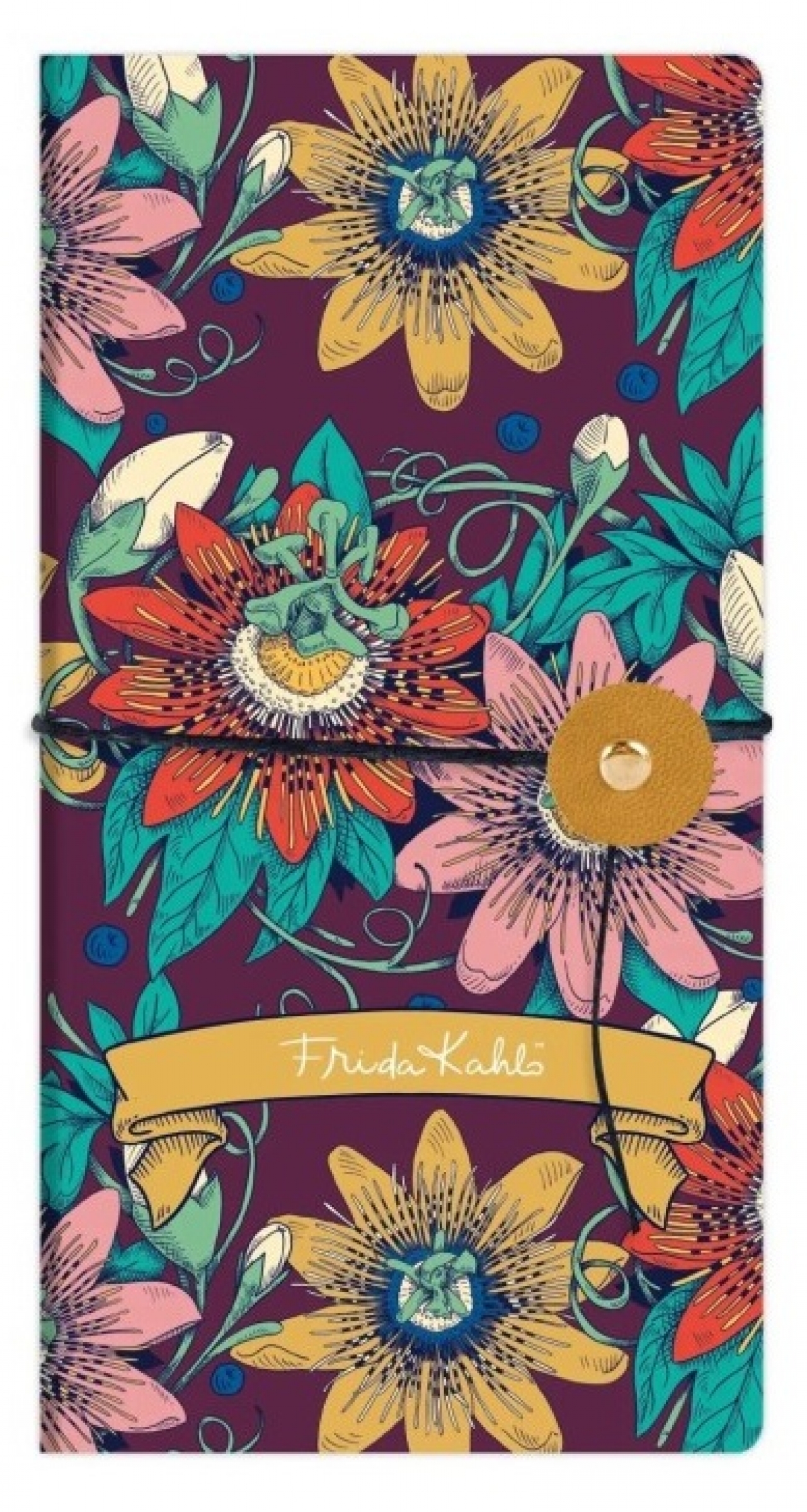 Caiete - Caiet 9 x 18 cm Frida Kahlo Bordo- 80 pagini 90g mp