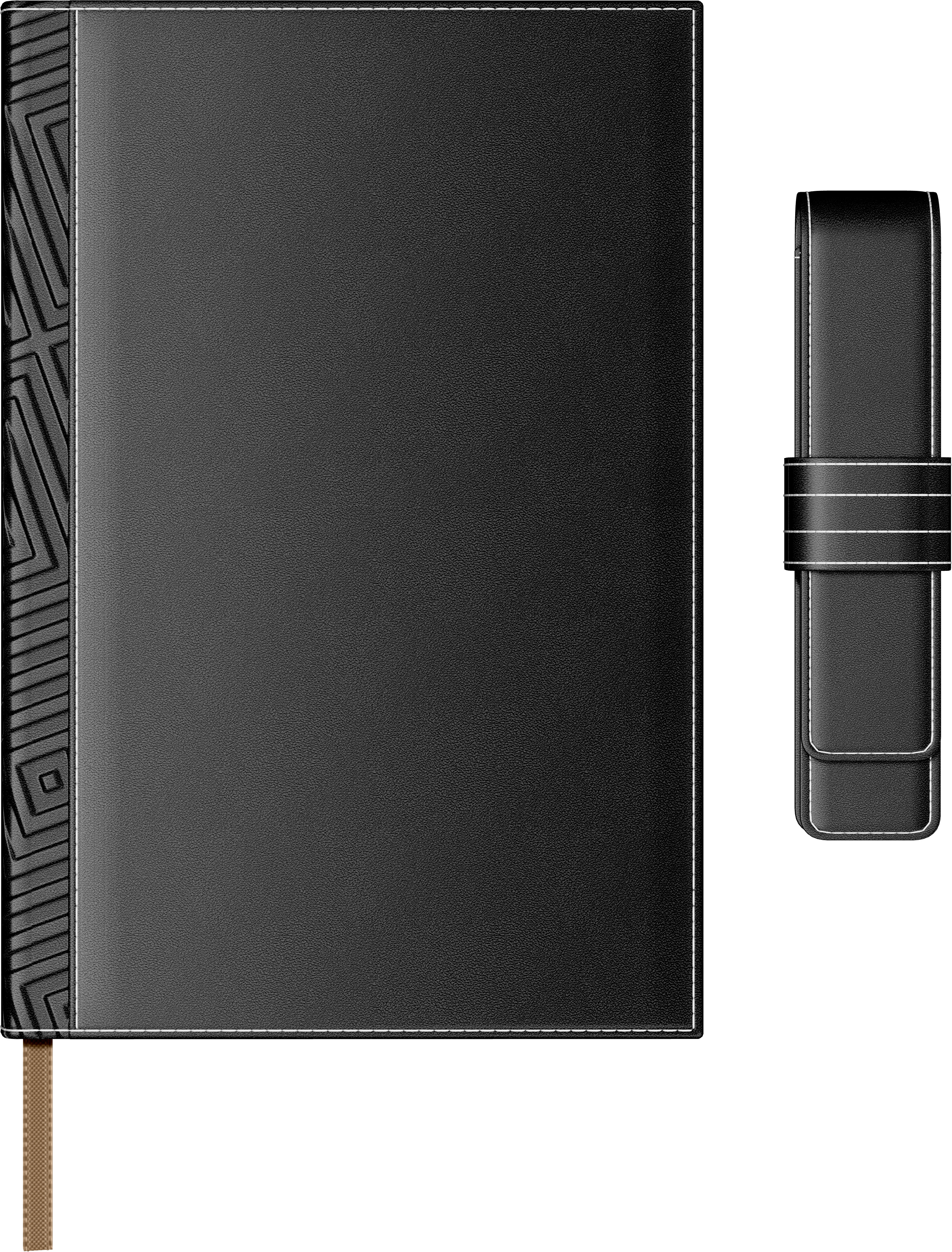 Agende, carnetele si alte produse din hartie - Set Agenda Piele B5 + Pouch Pen - Black