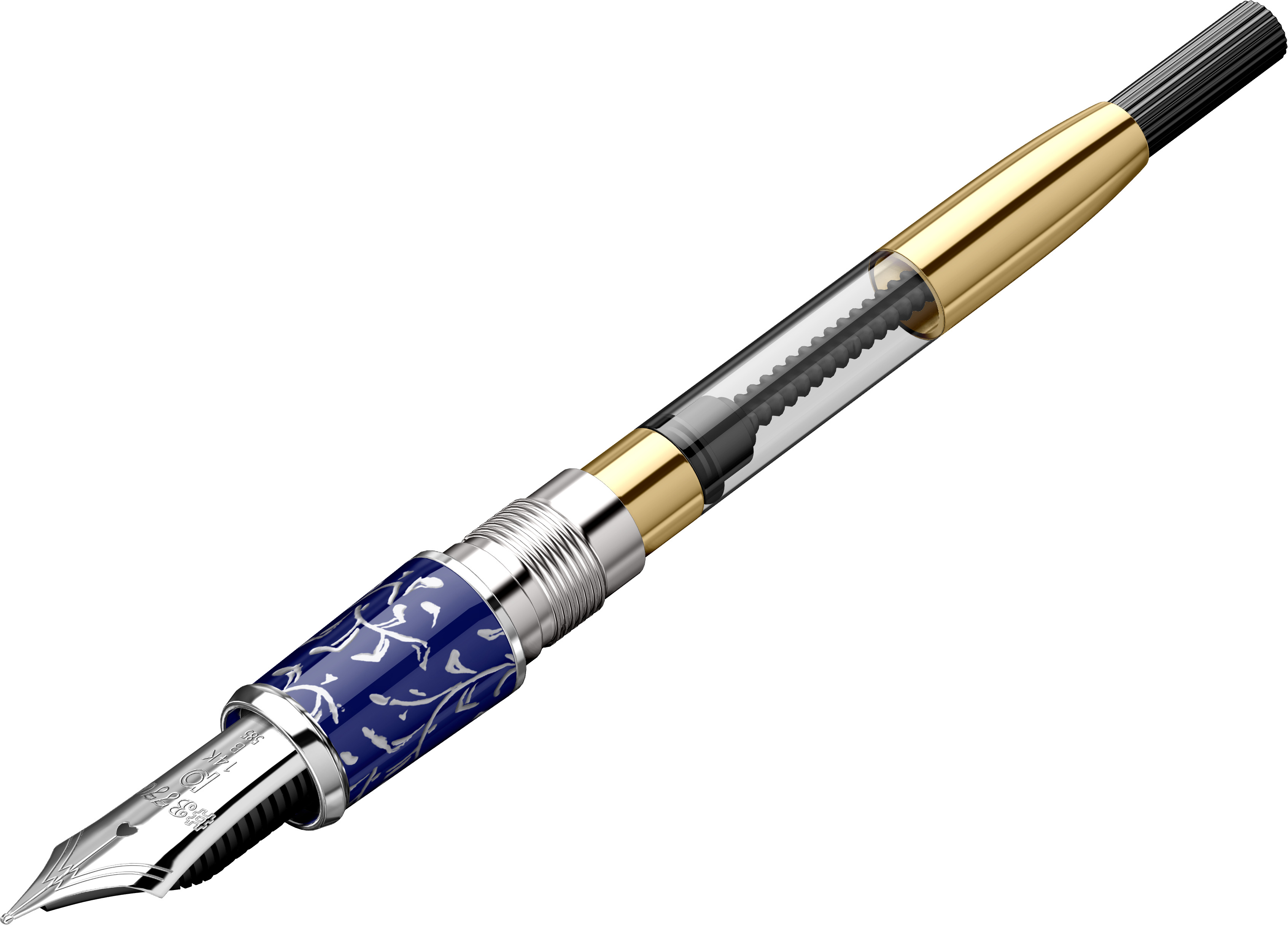 Stilou Celluloid Chinkin Karakusa 14K ( 0.6 B ) [1]