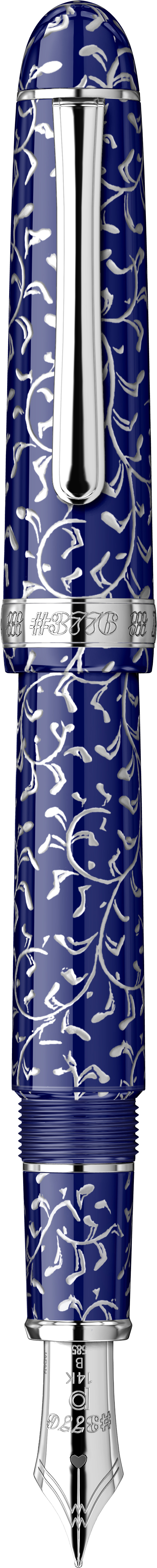 Instrumente de scris - Stilou Celluloid Chinkin Karakusa 14K ( 0.6 B )