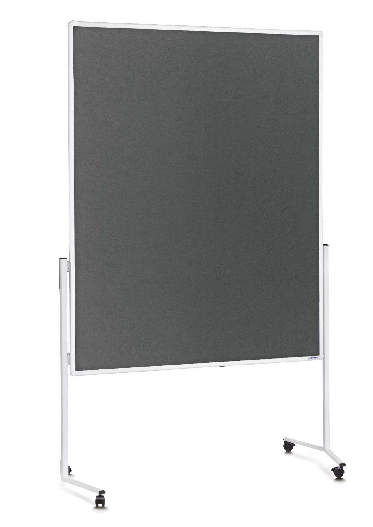 Rechizite, Creativitate, Hobby - Panou prezentare MAGNETOPLAN mobil 1200x1500 mm, rama alba, dubla fata gri