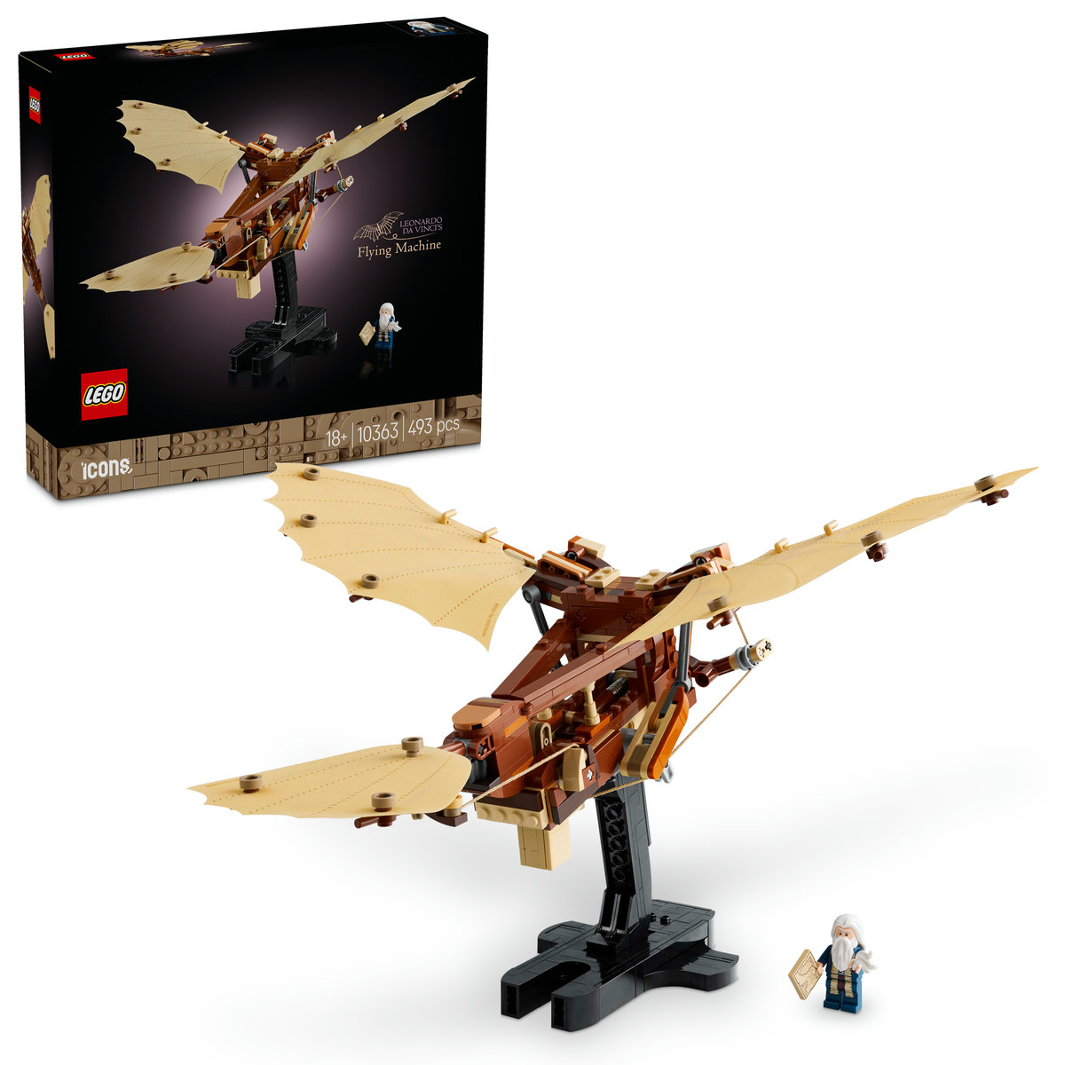 LEGO Icons (Creator Expert) - Masina zburatoare a lui Leonardo da Vinci - Ambalaj deteriorat