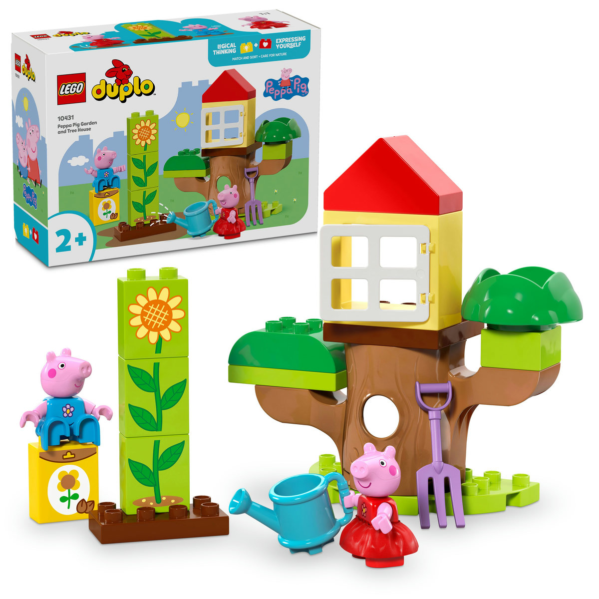 Lego Duplo - Purcelusa Peppa: Gradina si casa din copac - Ambalaj deteriorat