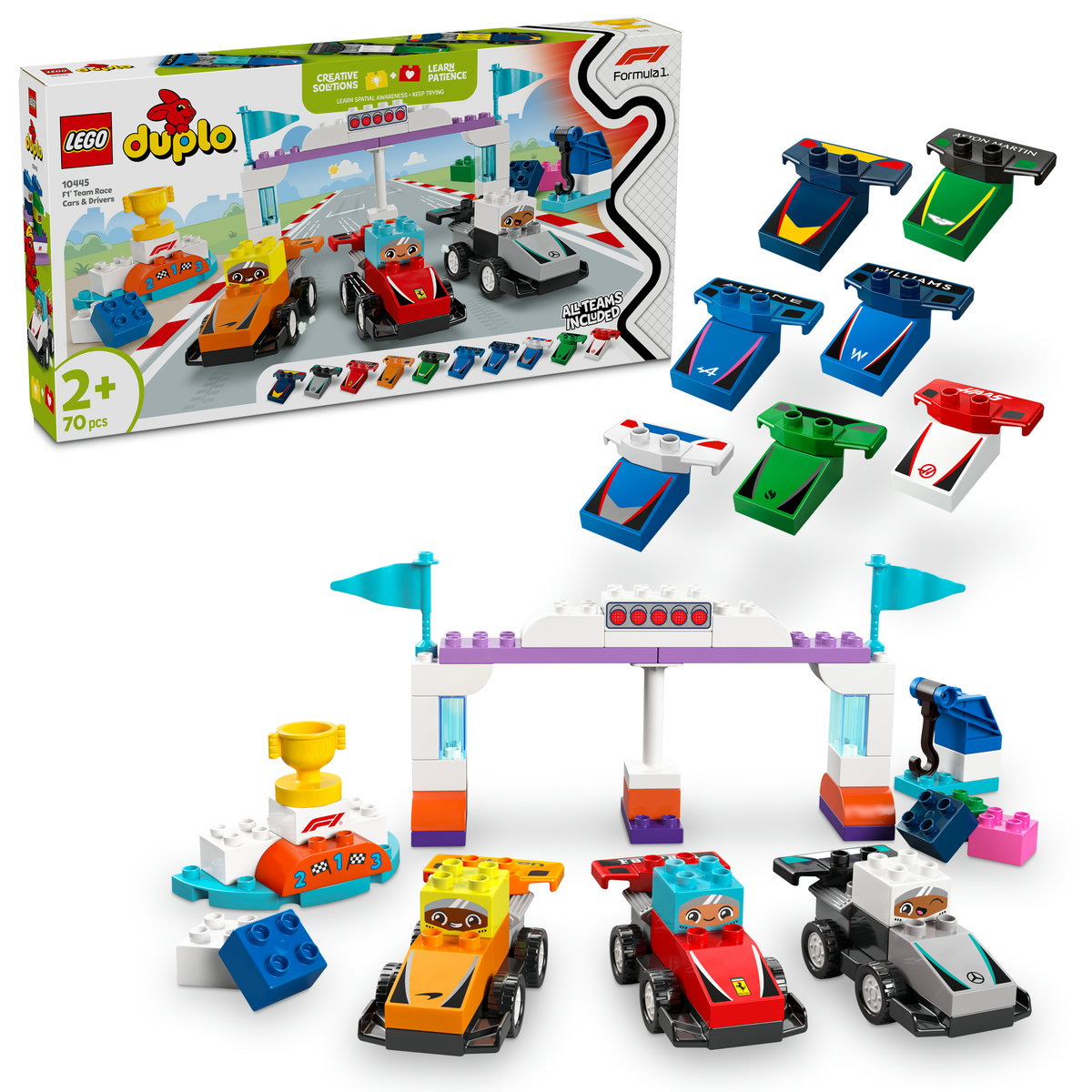 Lego Duplo - Echipa F1: Masini si piloti de curse - Ambalaj deteriorat