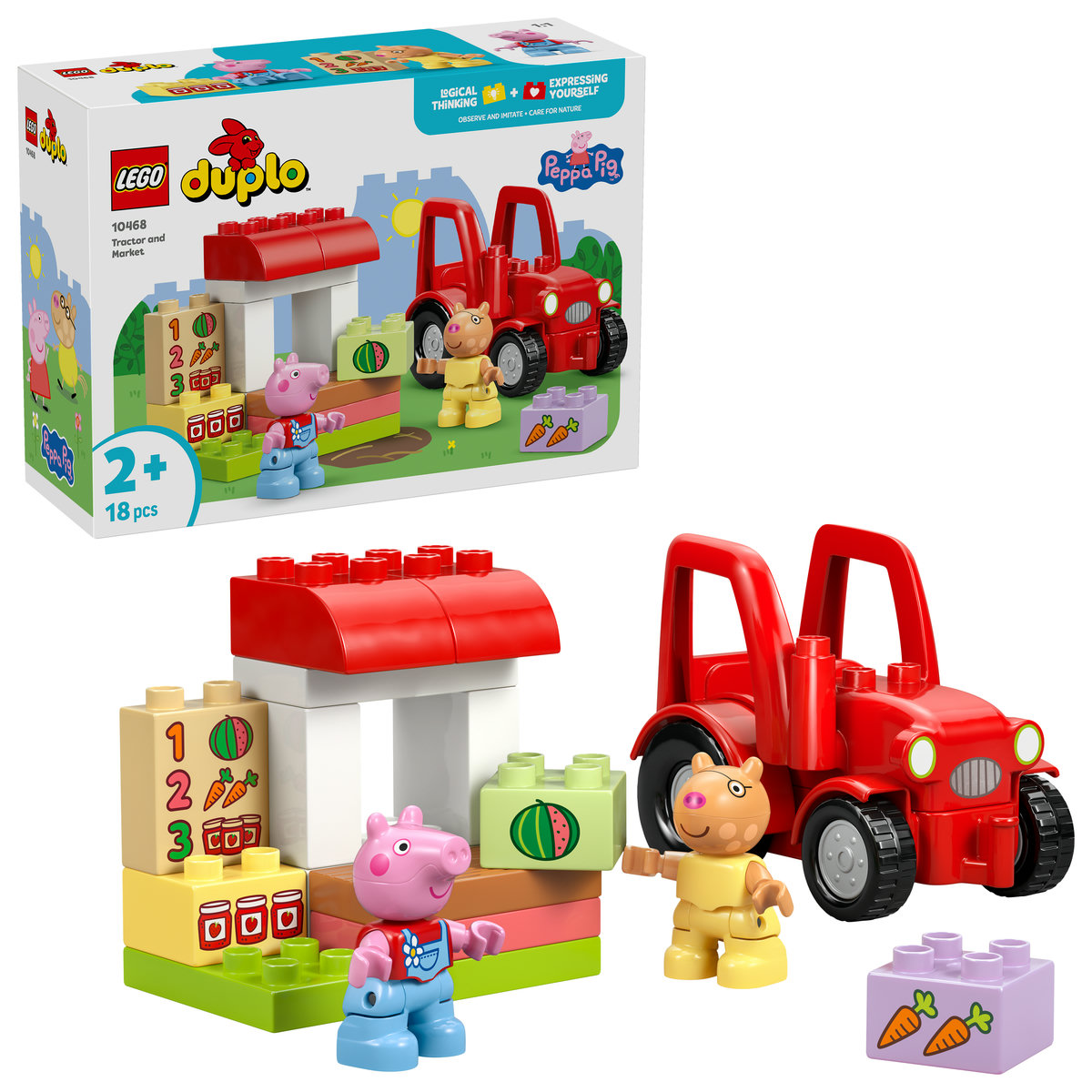 Lego Duplo - Tractor și piață - Ambalaj deteriorat