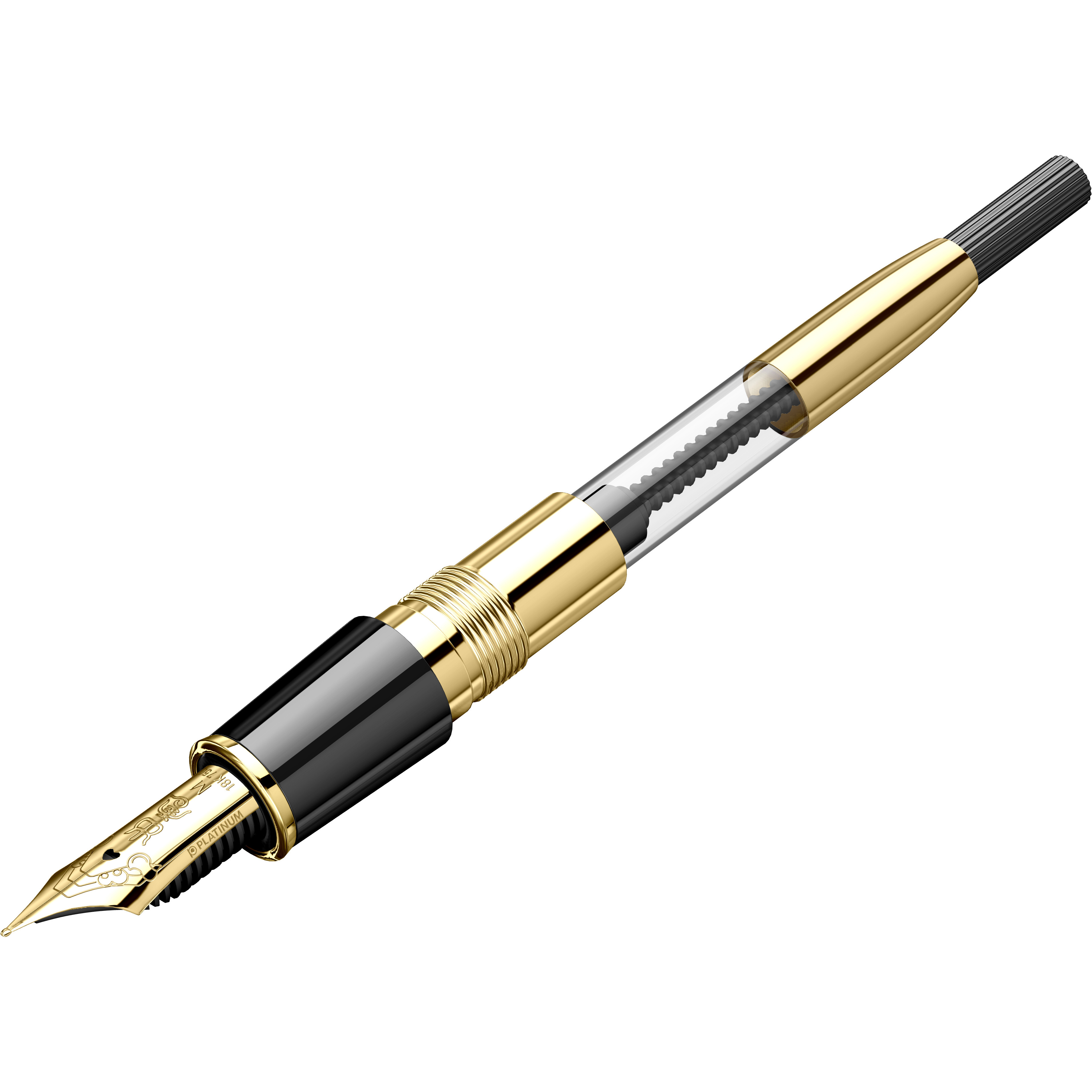 Stilou 18k Nib Izumo Yakumonuri Ginsen Yakumo GT 0.5 M Nib [2]
