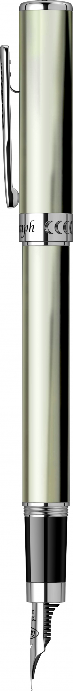 Stylograph Matte Finish Polar White Stilou [1]
