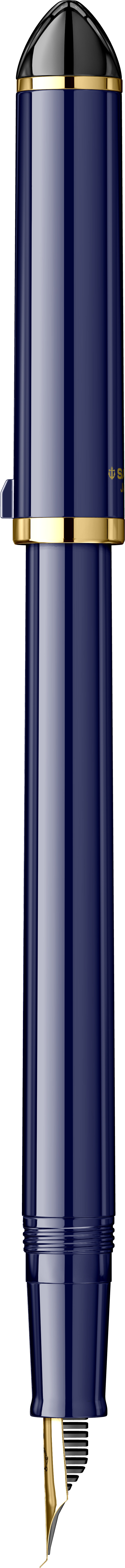 Stilou Caligrafic Fude de Mannen Dark Blue GT 40º Nib [1]