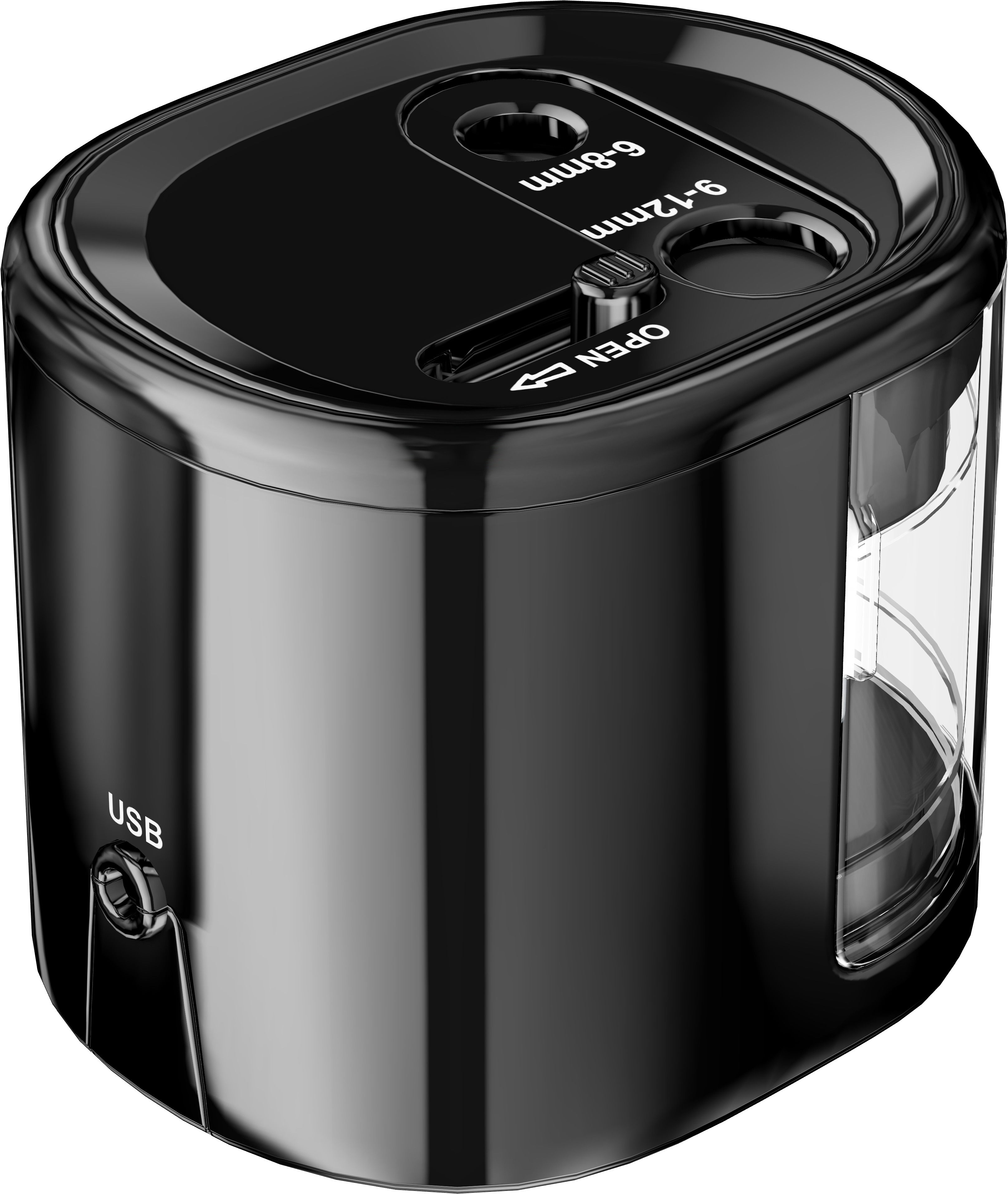 Ascutitoare Electrica Dubla PS12-USB Black [1]