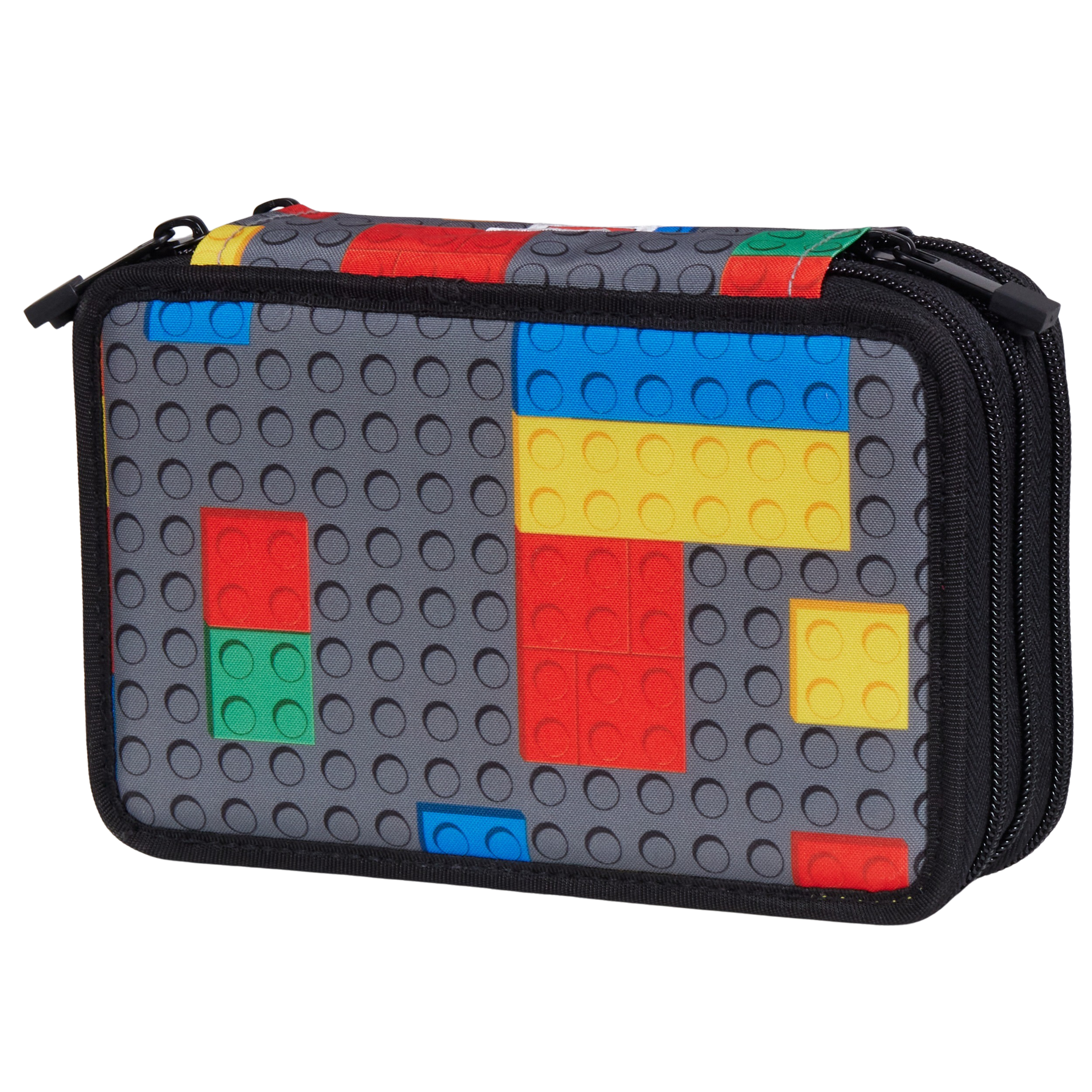 Noutati - Penar Scolar LEGO Bricks cu 3 Compartimente Echipat