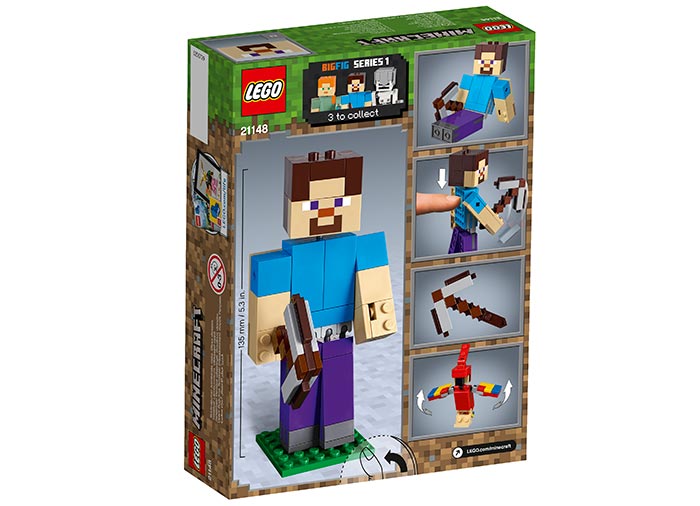 Minecraft Steve BigFig cu papagal (21148) [2]