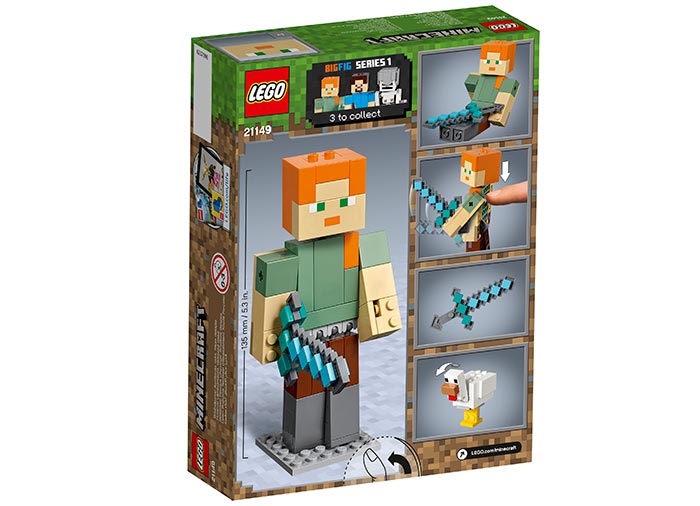 Minecraft Alex BigFig cu gaina (21149) [2]