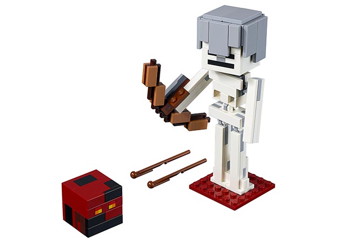 Minecraft Schelet BigFig si cub de magma (21150) [1]