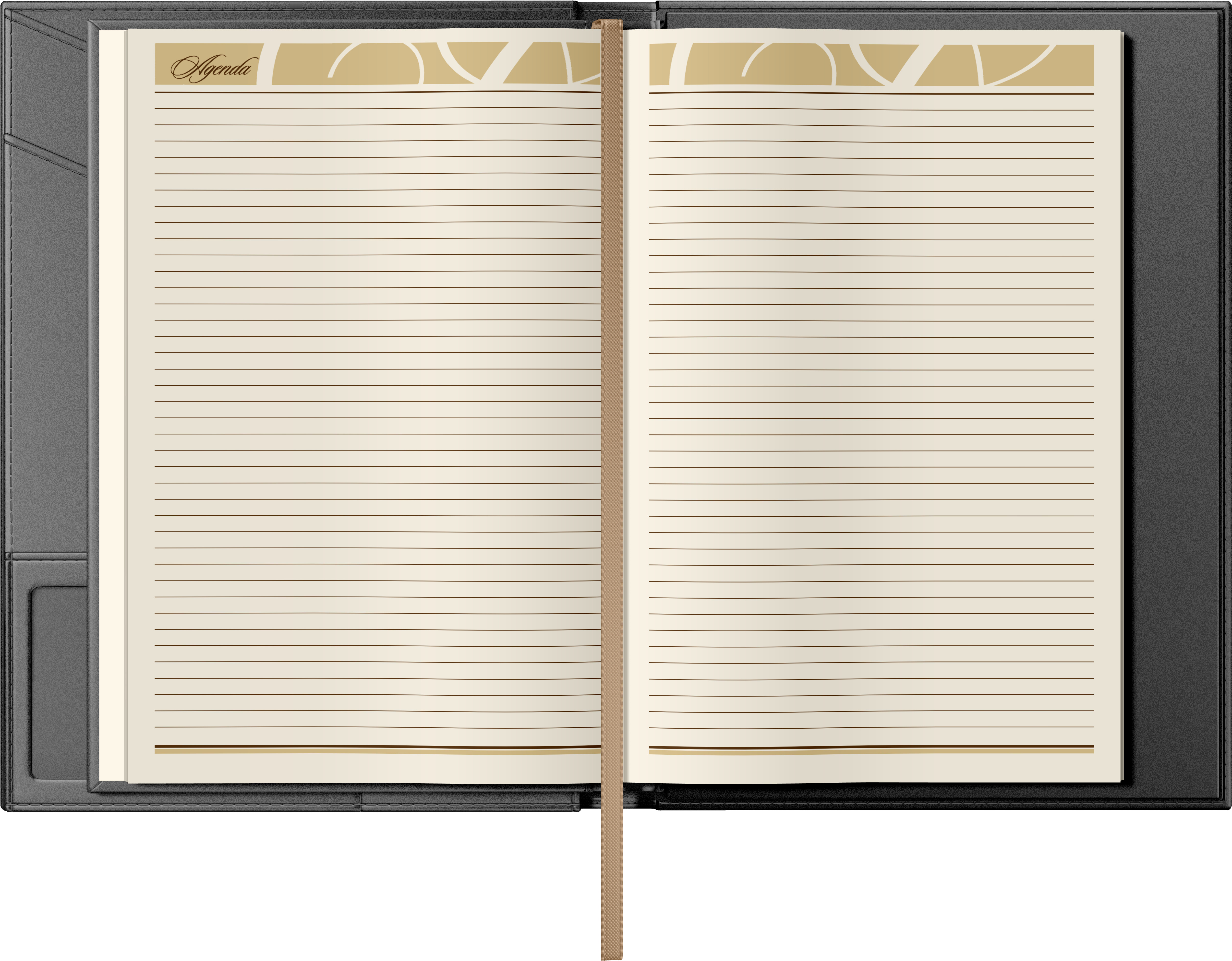 Mapa Piele cu agenda B5 - Black [2]