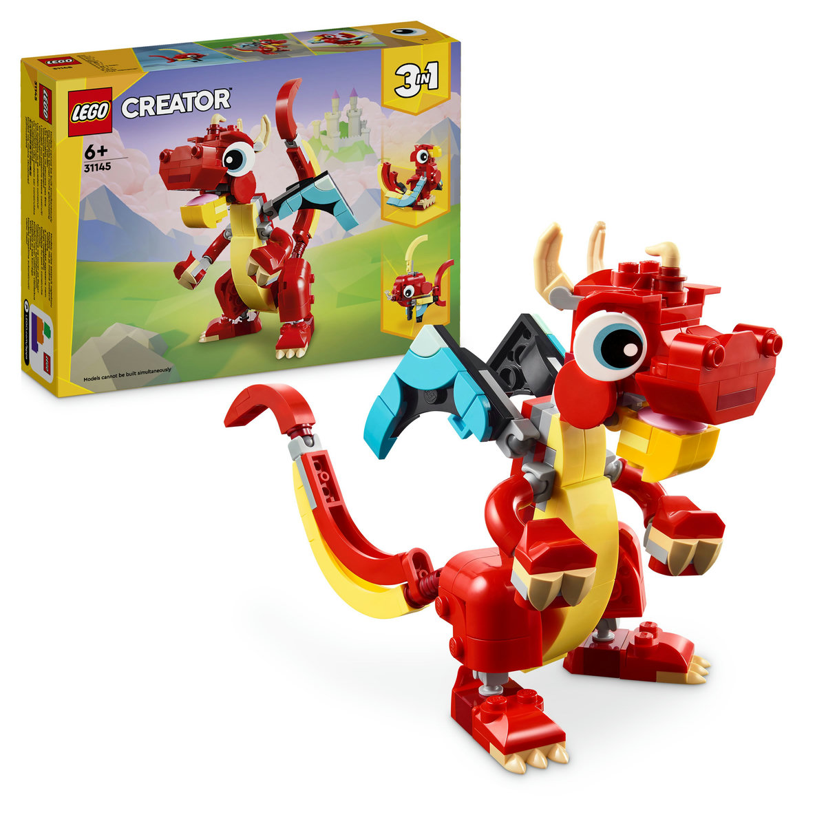 LEGO - Dragon rosu - Ambalaj deteriorat