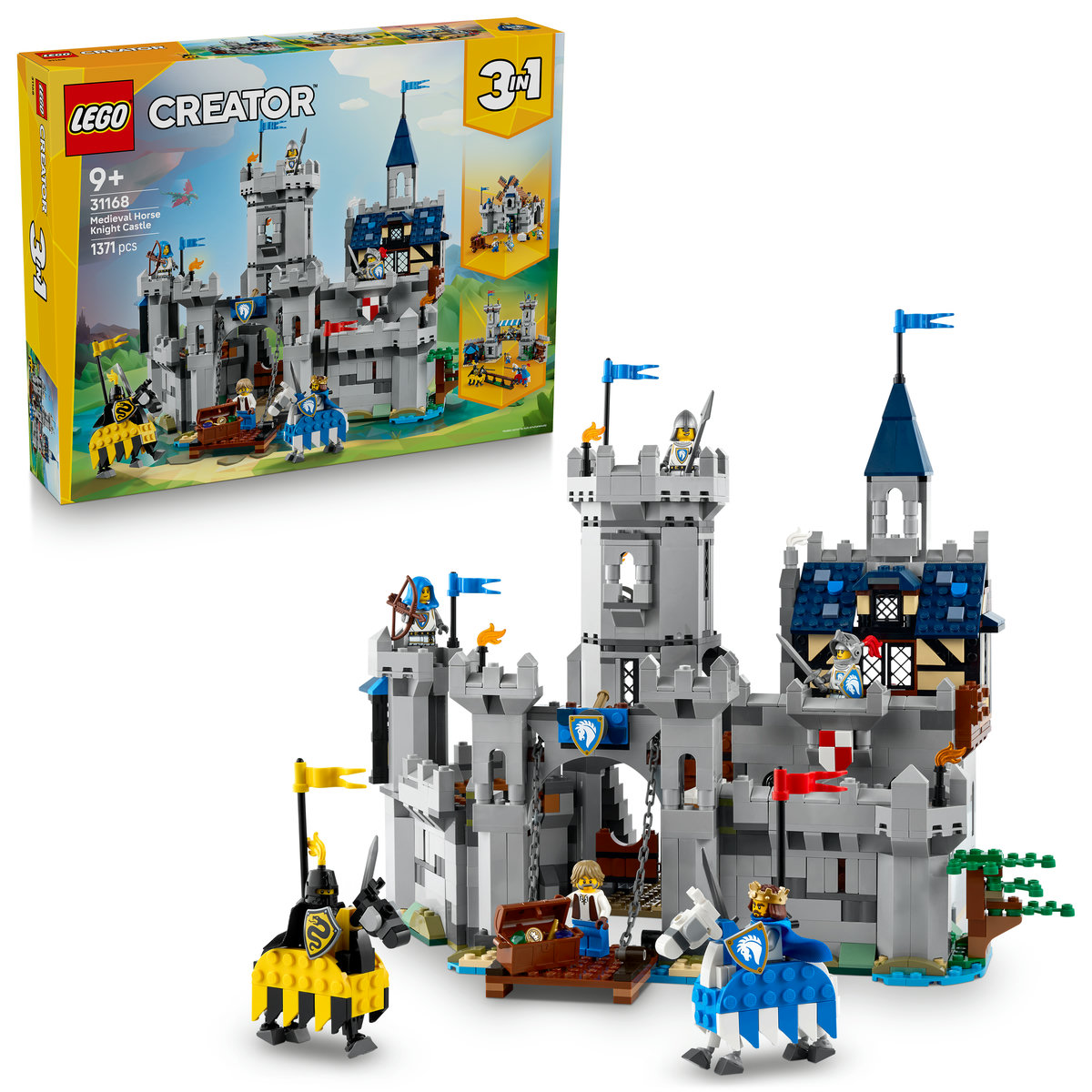 LEGO - Castel medieval cu cai si cavaleri - Ambalaj deteriorat