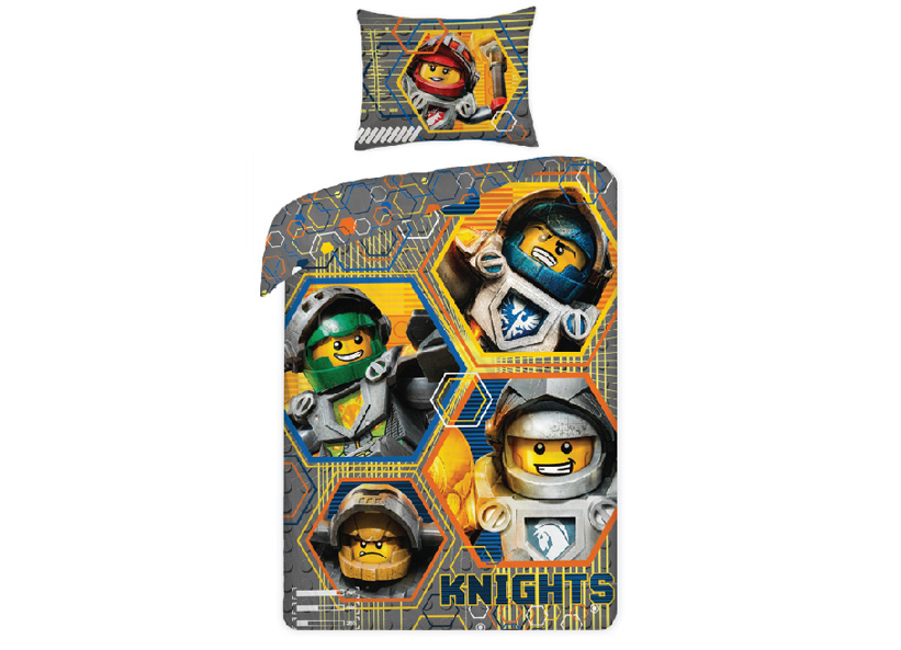 LEGO - Lenjerie de pat cavalerii LEGO NEXO KNIGHTS