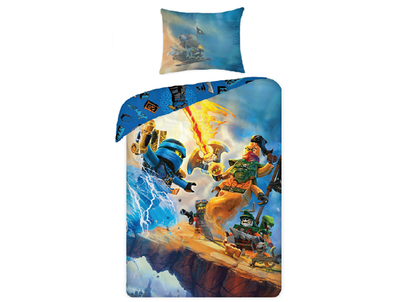 LEGO - Lenjerie de pat LEGO Ninjago Jay si Nadakhan (399016)