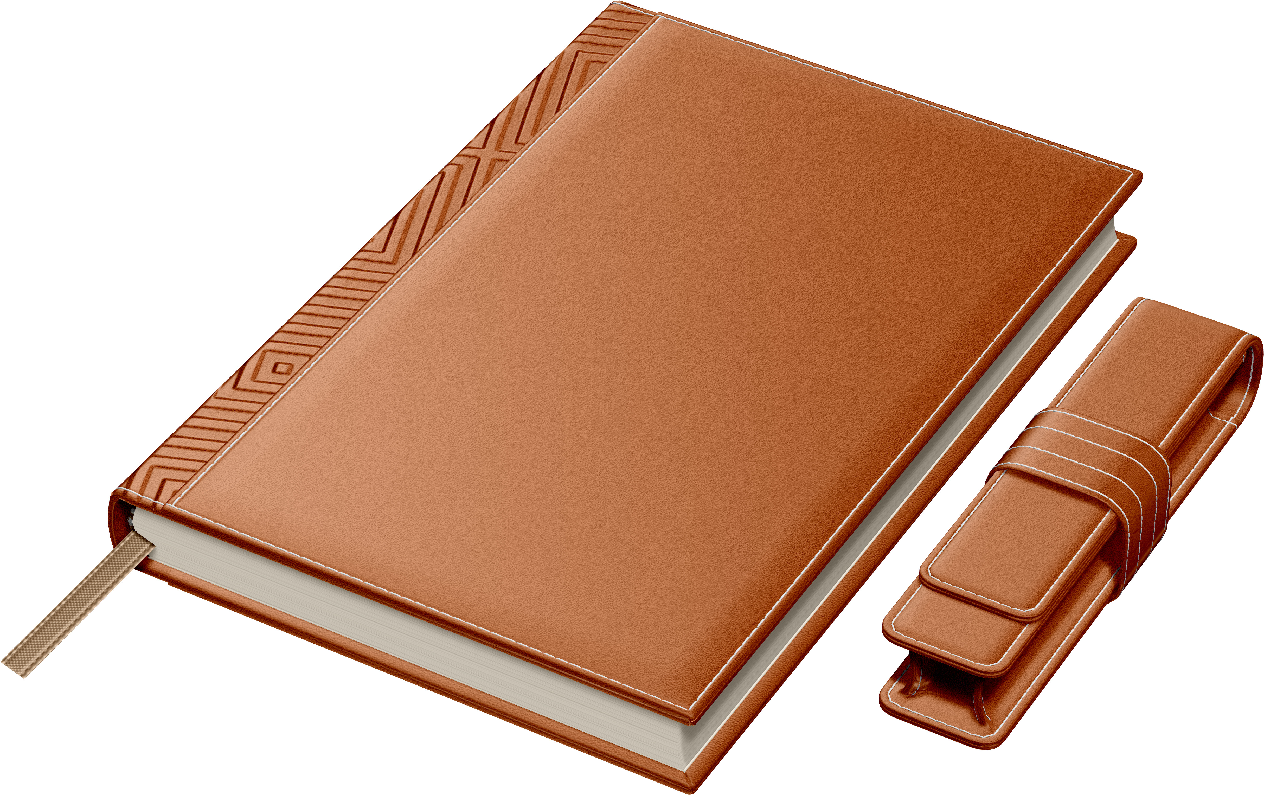 Set Agenda Piele B5 + Pouch Pen - Orange [3]