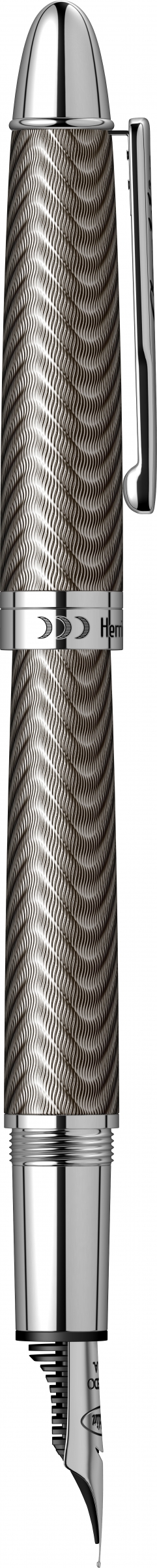 Herringbone Gun Metal Stilou [3]