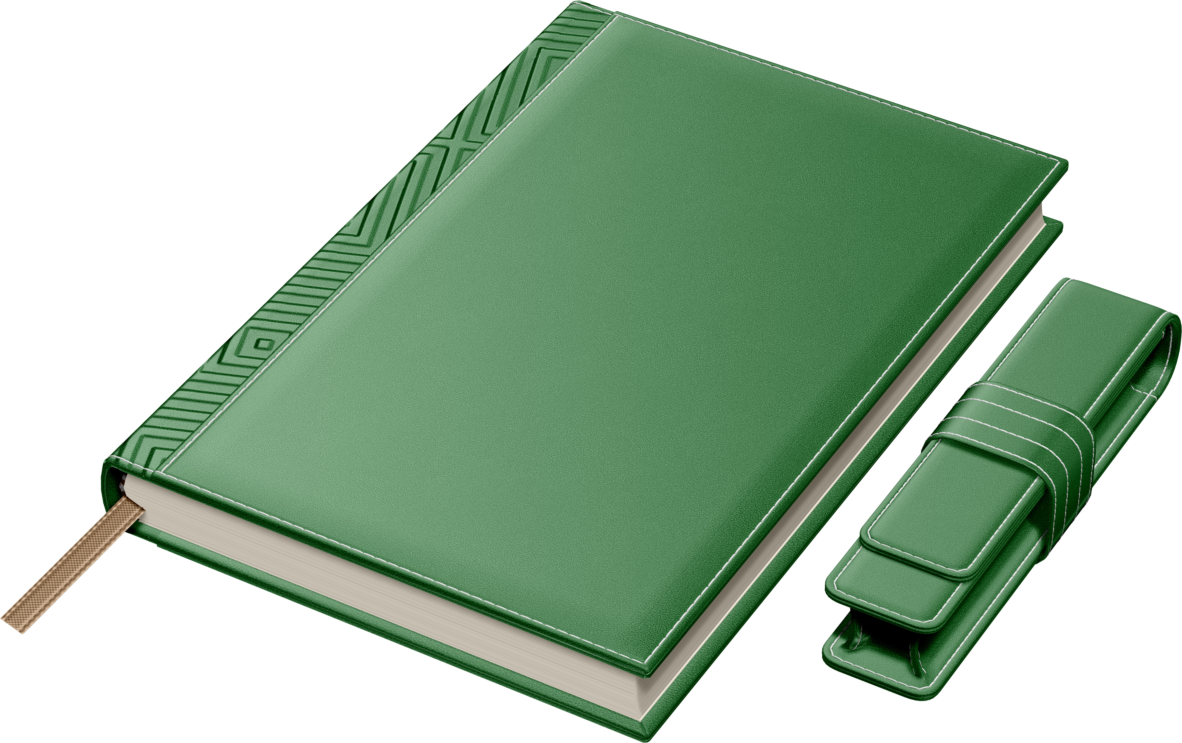 Set Agenda Piele B5 + Pouch Pen - Green [3]