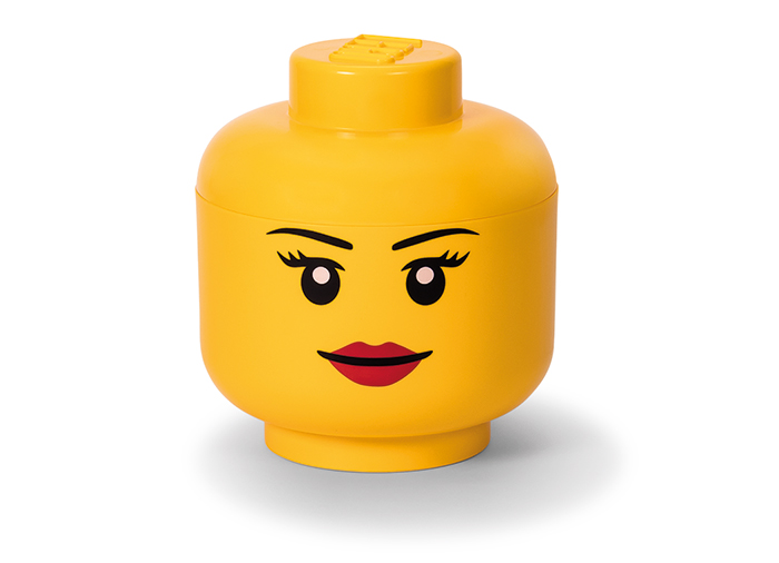 Cutii depozitare - Cutie depozitare L cap minifigurina LEGO fata