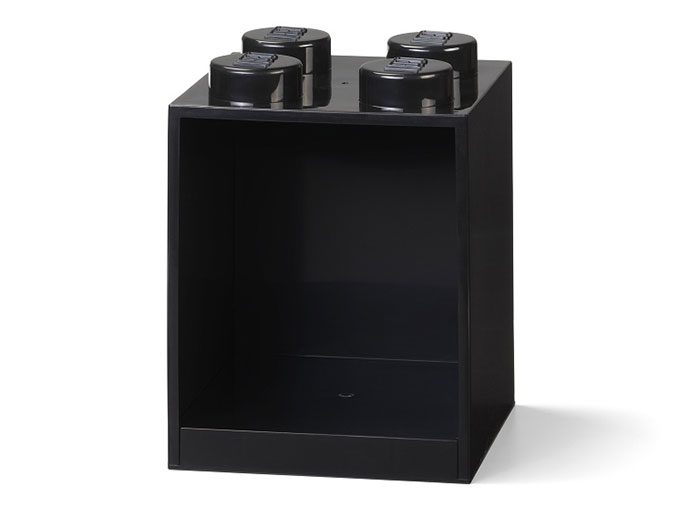 Decoratiuni si accesorii - Raft Caramida LEGO 2x2 - Negru