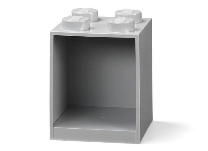 Decoratiuni si accesorii - Raft Caramida LEGO 2x2 - Gri