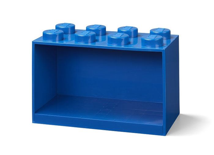 Decoratiuni si accesorii - Raft Caramida LEGO 2x4 - Albastru