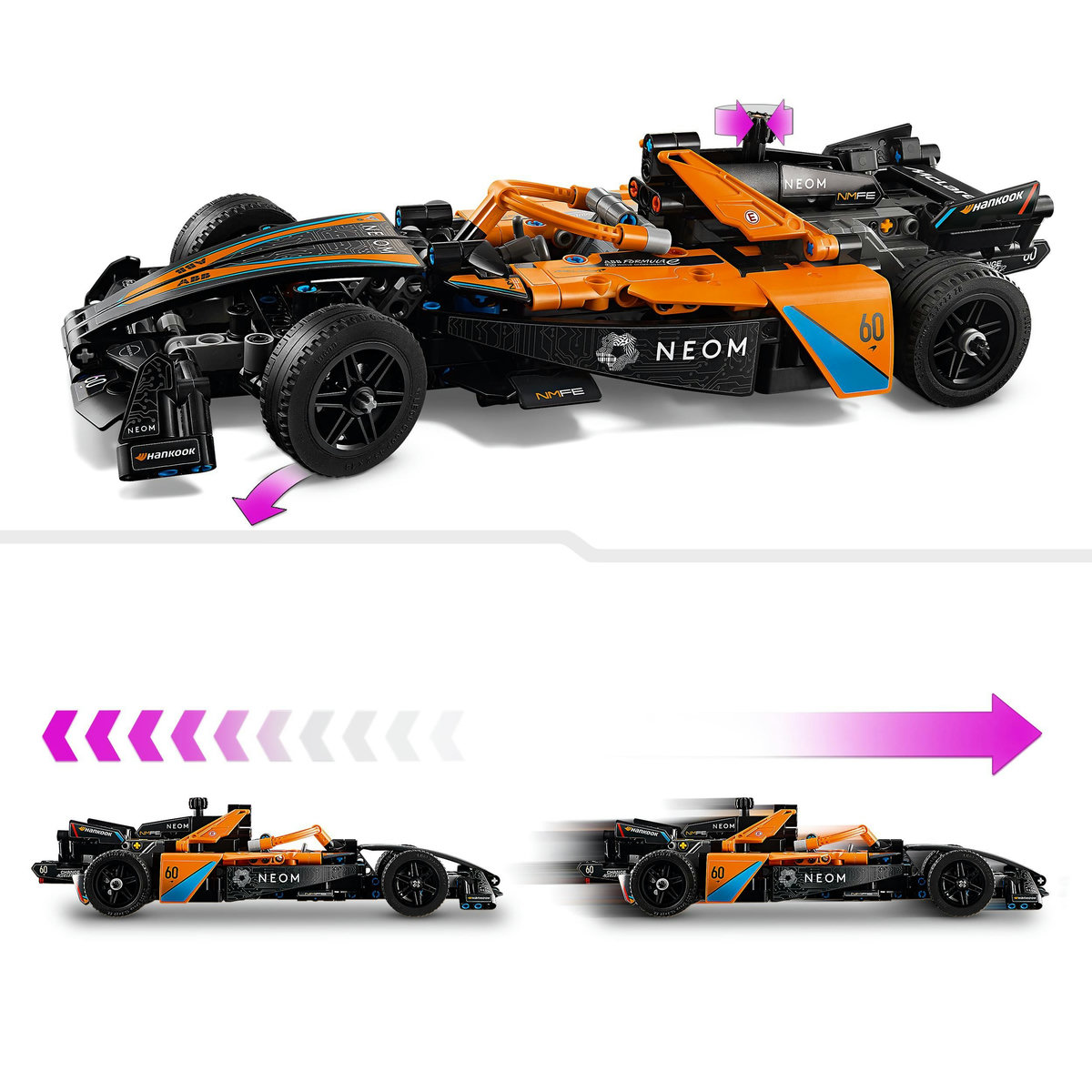 Masina de cursa NEOM McLaren Formula E - Ambalaj deteriorat [8]